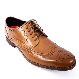 Rockport Mens Shoes Oxfords Wing Tip 10.5 M Brown
